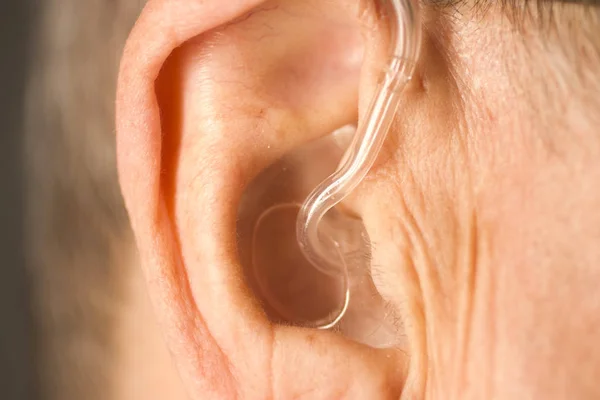 Man with hearing aid