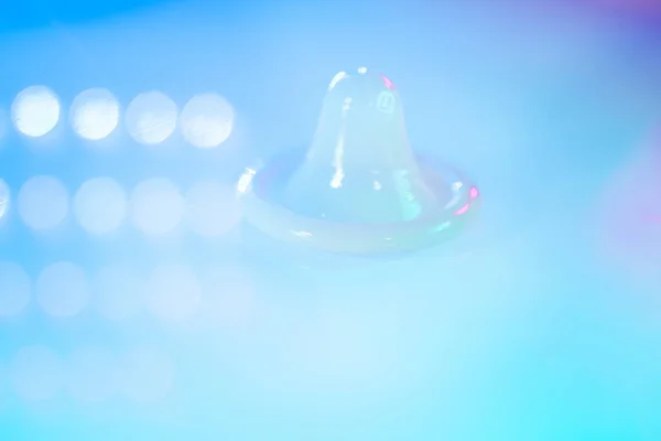 Gummi Latex Kondom Hane Preventivmedel För Säker Sjukdom Och Graviditet — Stockfoto