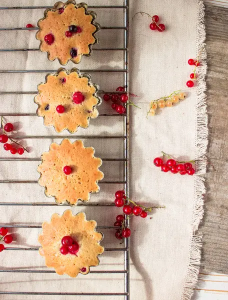 Cupcakes Μούρα Muffins — Φωτογραφία Αρχείου