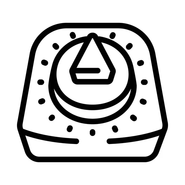 Icono del temporizador retro de cocina, estilo de contorno — Vector de stock