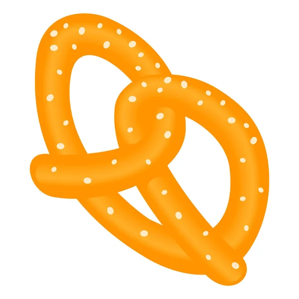 Pretzel icono, estilo isométrico — Vector de stock