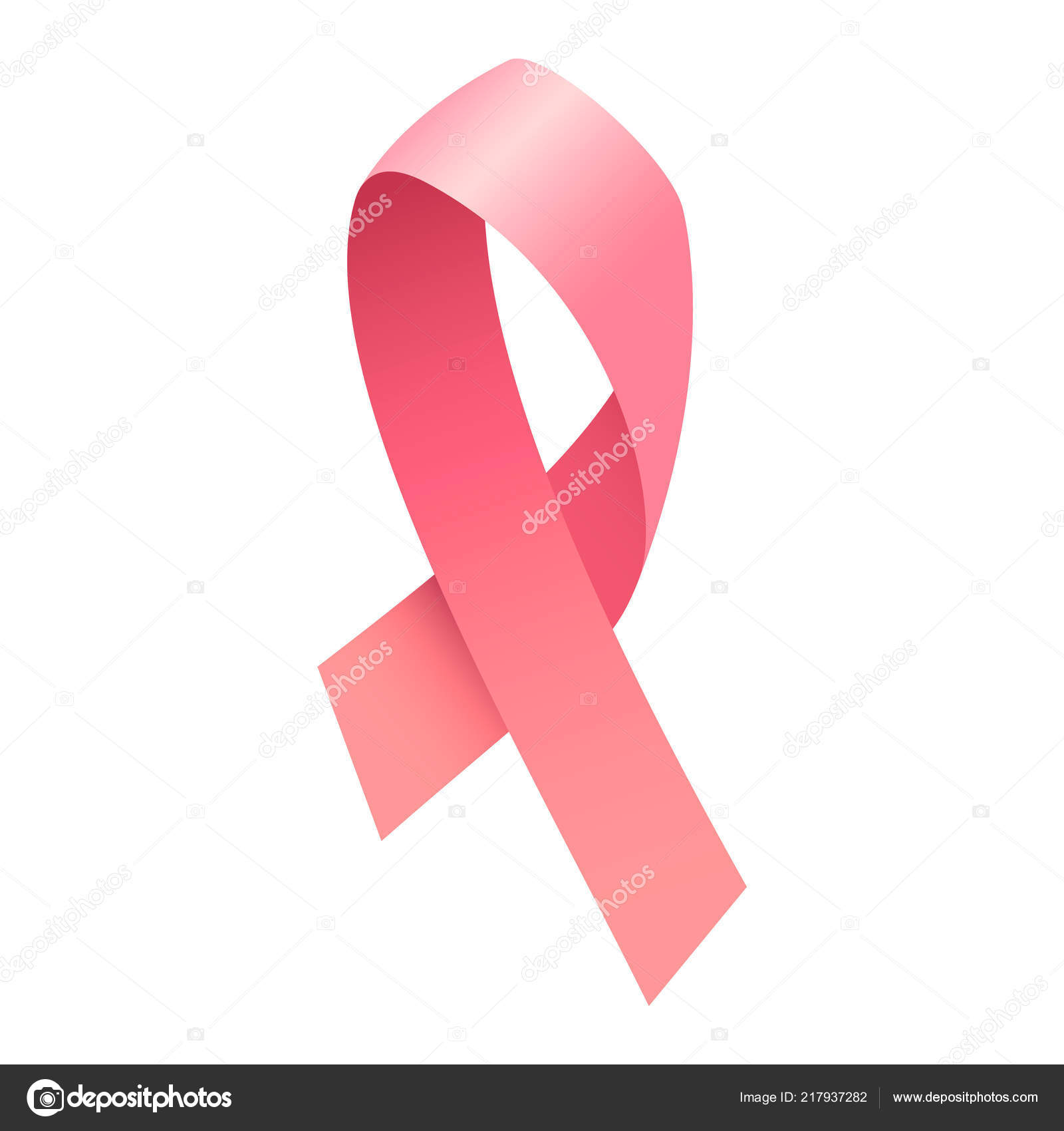 女性の胸の癌のリボンのアイコン アイソメ図スタイル ストックベクター C Nsit0108