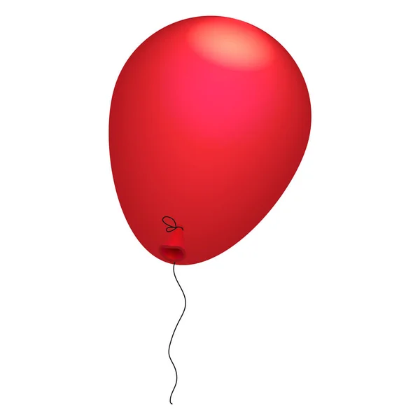 Ícone de balão vermelho, estilo isométrico —  Vetores de Stock