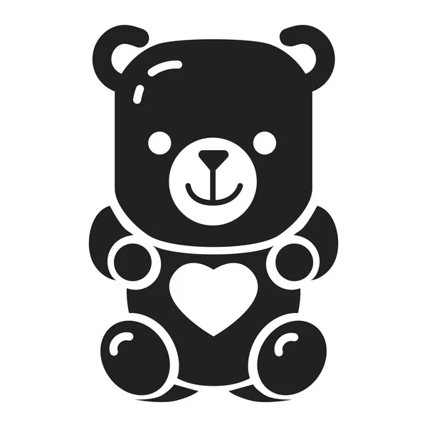 Желейний ведмідь значок, простий стиль — стоковий вектор