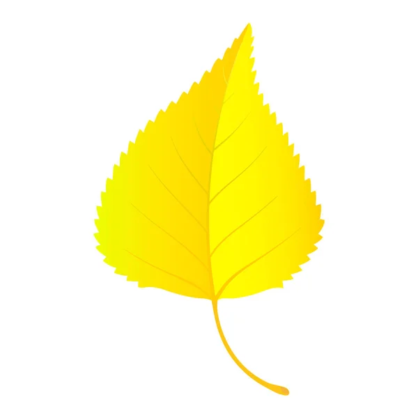 Ikona liści brzozy, płaska — Wektor stockowy