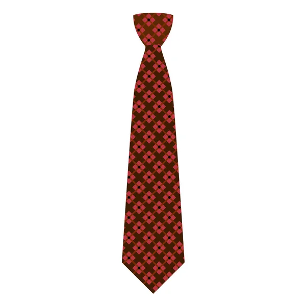 Elegante stropdas pictogram, vlakke stijl — Stockvector
