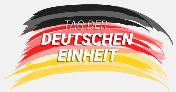 Tag der deutschen einheit concepto fondo, estilo dibujado a mano — Archivo Imágenes Vectoriales