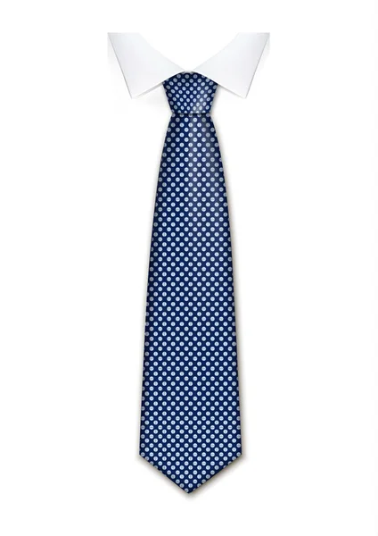 Blaues Krawattensymbol Realistische Darstellung Des Blauen Krawattenvektorsymbols Für Webdesign Isoliert — Stockvektor