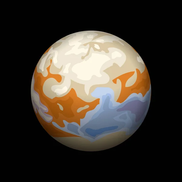 Io planeet pictogram, isometrische stijl — Stockvector