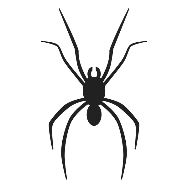Spinnensymbol, einfacher Stil — Stockvektor