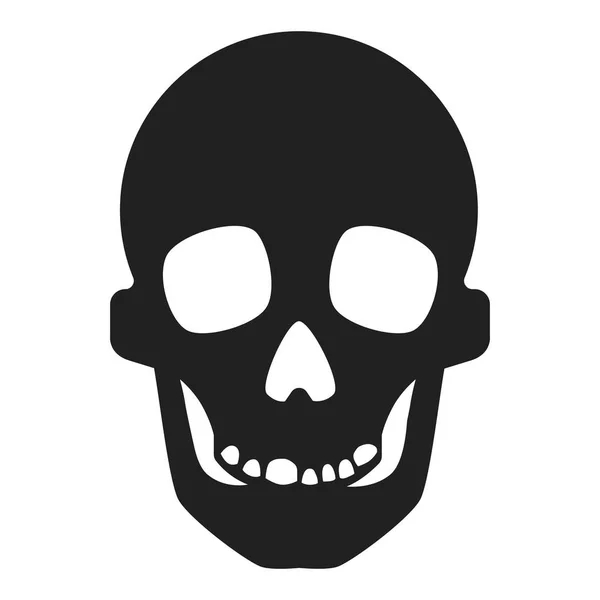 Skull icon, simple style — Stock Vector