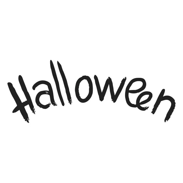 Icono de texto de Halloween, estilo simple — Archivo Imágenes Vectoriales