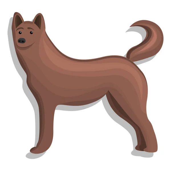 Home dog icon, cartoon style — Stock Vector