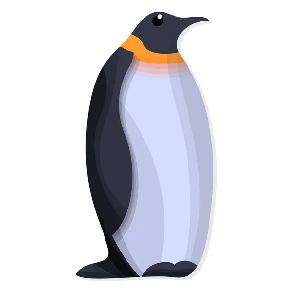 Icono de pingüino, estilo de dibujos animados — Vector de stock