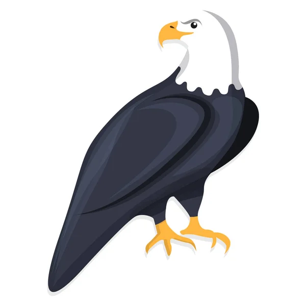 Adler-Ikone im Cartoon-Stil — Stockvektor