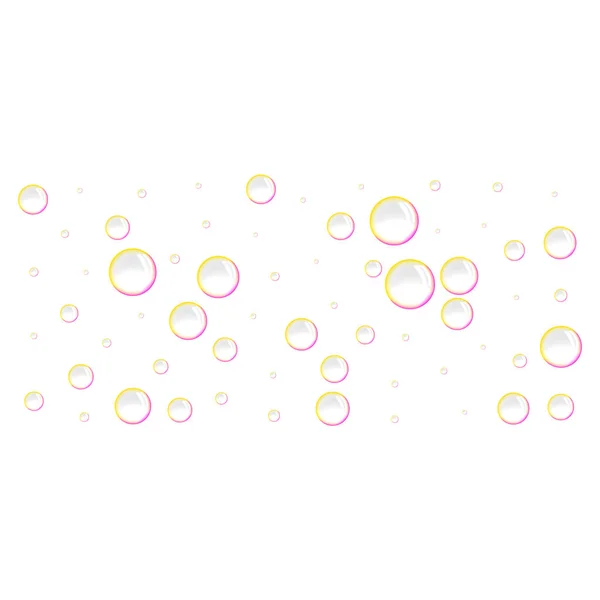 Soap bubbles icon, realistic style — Stock Vector