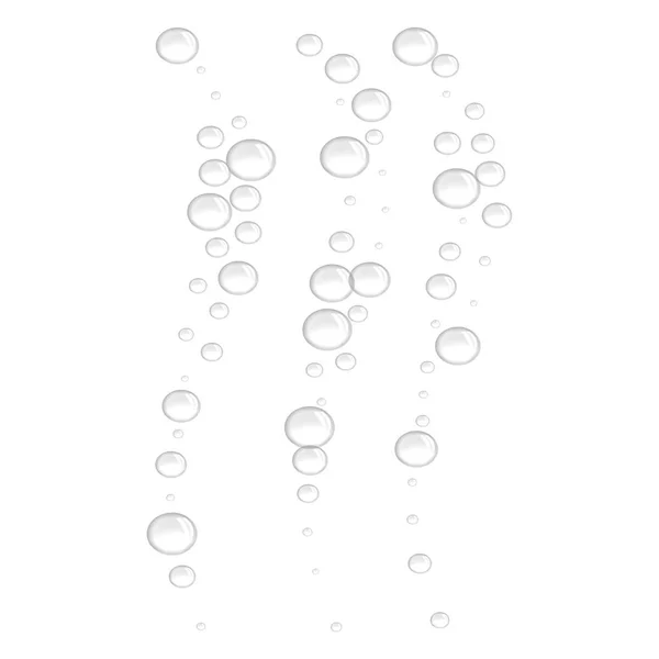 Oxygen bubbles icon, realistic style — Stock Vector