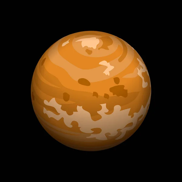 Pictogram van de planeet Venus, isometrische stijl — Stockvector