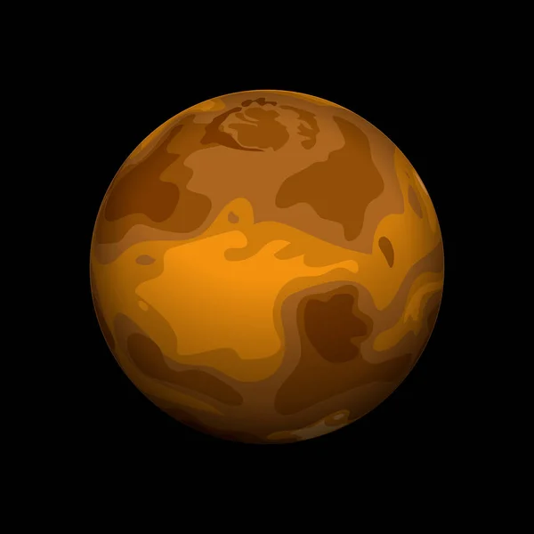 Mars ikona, izometrický styl — Stockový vektor