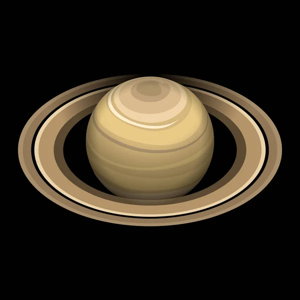 Icono de Saturno, estilo isométrico — Vector de stock