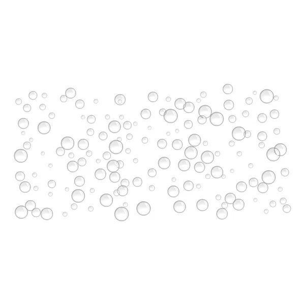 Icône bulles sous-marines, style réaliste — Image vectorielle