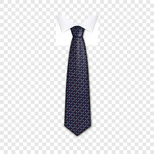 Значок делового галстука, реалистичный стиль — стоковый вектор