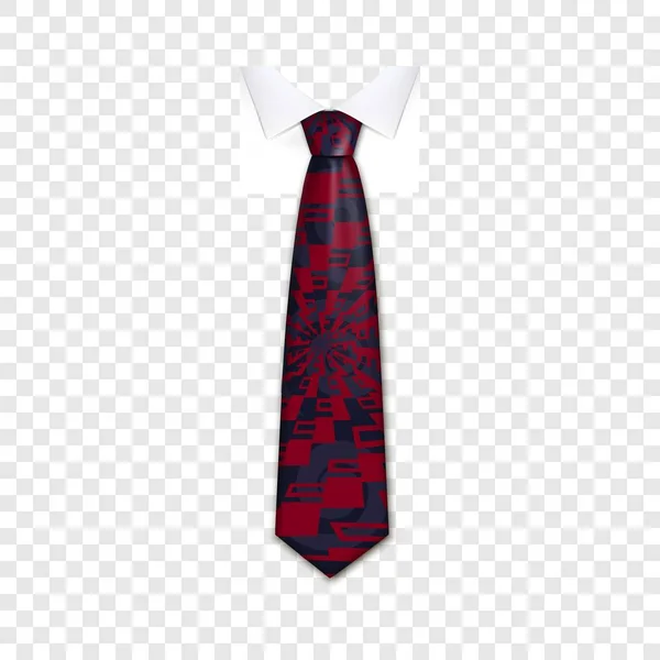 Icono de corbata abstracto, estilo realista — Vector de stock