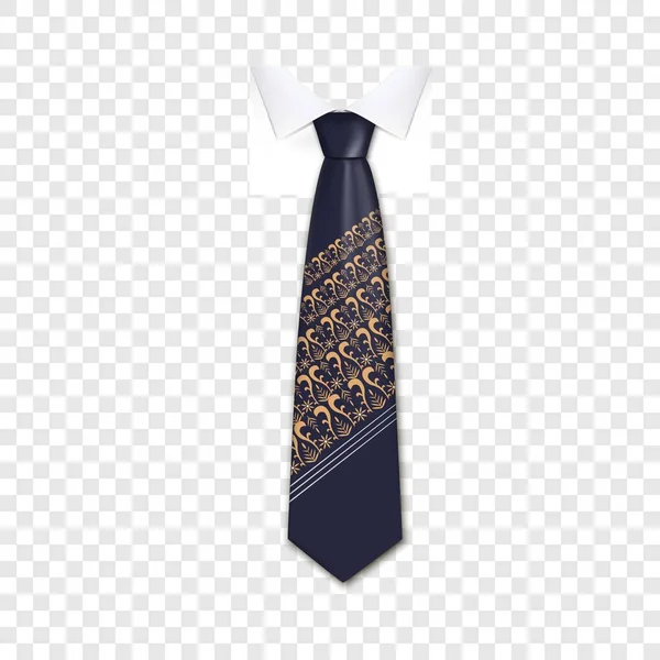 Ícone de gravata de tendência, estilo realista —  Vetores de Stock