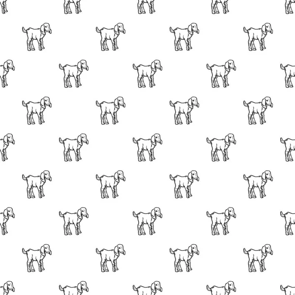 羊肉图案无缝 — 图库矢量图片