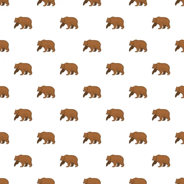 Brown bear pattern seamless — Wektor stockowy