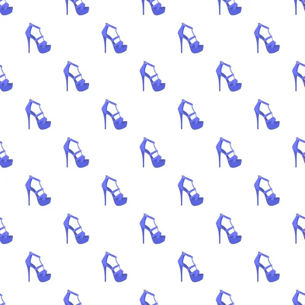 Blue woman sandal pattern seamless — Stock Vector