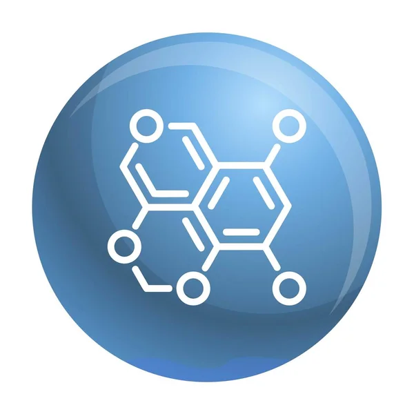氧气配方图标, 轮廓样式 — 图库矢量图片