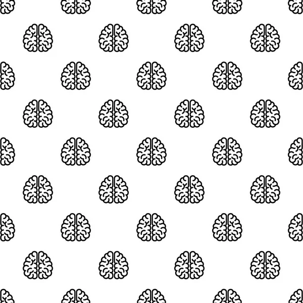 Безшовний шаблон мозку генія — стоковий вектор