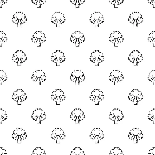 Modèle de brocoli sans couture — Image vectorielle