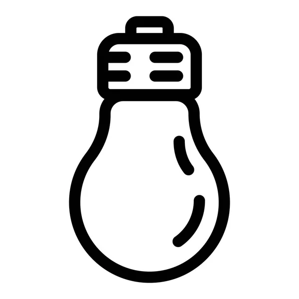 Icône ampoule, style contour — Image vectorielle