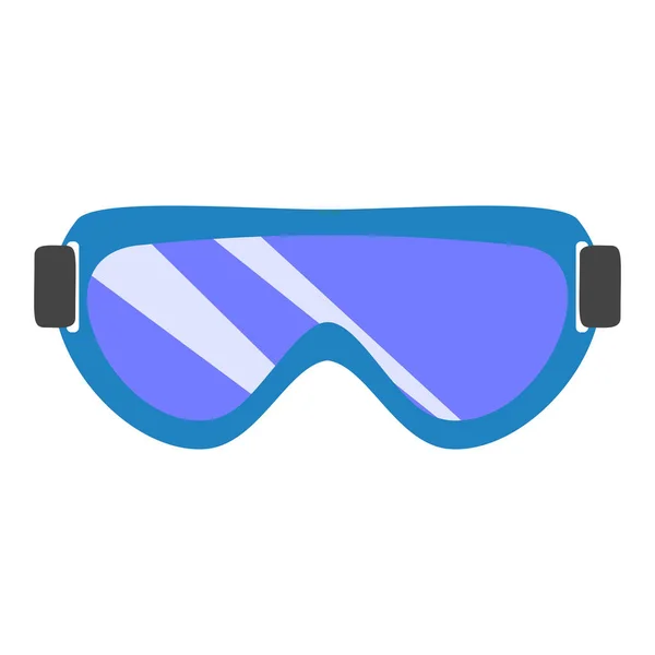 Icono de gafas químicas, estilo plano — Vector de stock