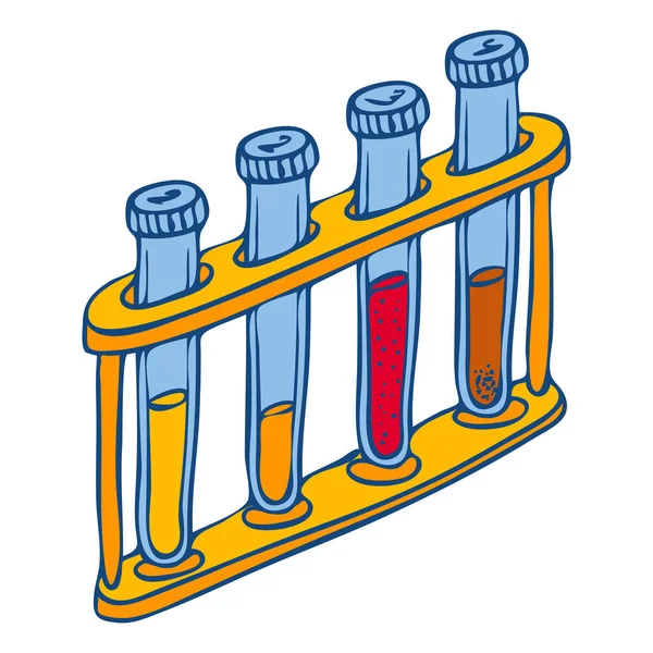 Ikone des Röhrenständers, handgezeichneter Stil — Stockvektor