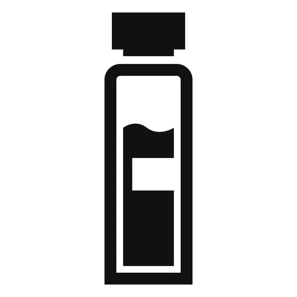 Insuline butelka ikona, prosty styl — Wektor stockowy