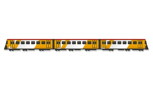 Icono del tren de pasajeros, estilo de dibujos animados — Vector de stock