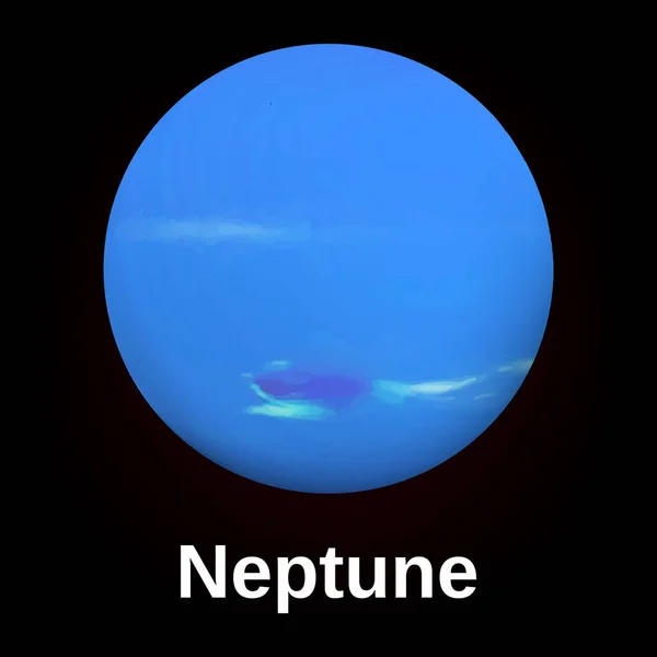Икона планеты Нептун, реалистичный стиль — стоковый вектор