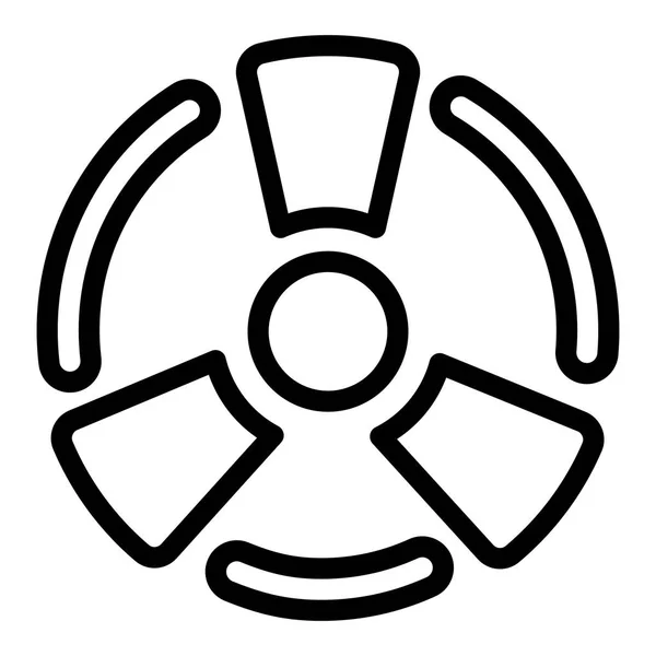 Atomenergie-Ikone, Umrisse-Stil — Stockvektor