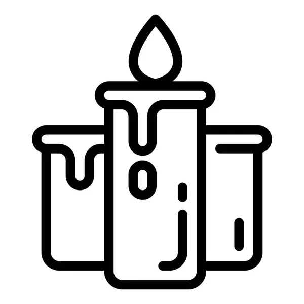 Candle ikon, dispositionsformat — Stock vektor