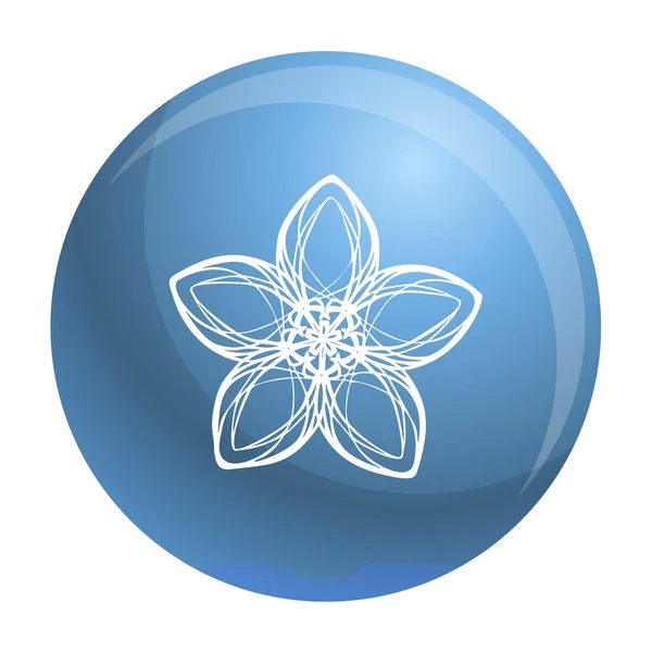 Exotic flower icon, simple style