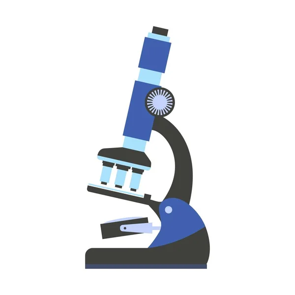 Ikona mikroskopu, płaska — Wektor stockowy