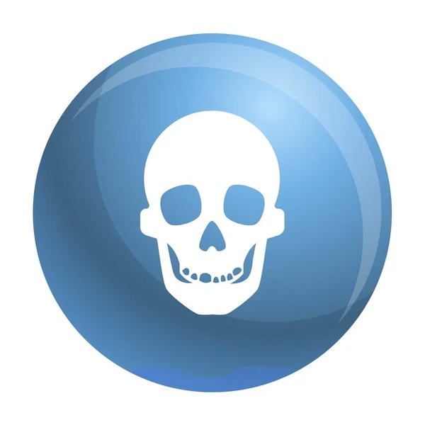Skull icon, simple style — Stock Vector