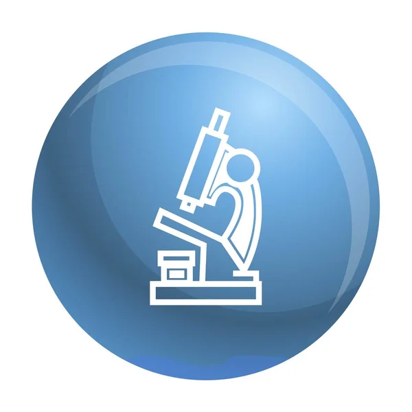 Pictograma microscopului, stil simplu — Vector de stoc