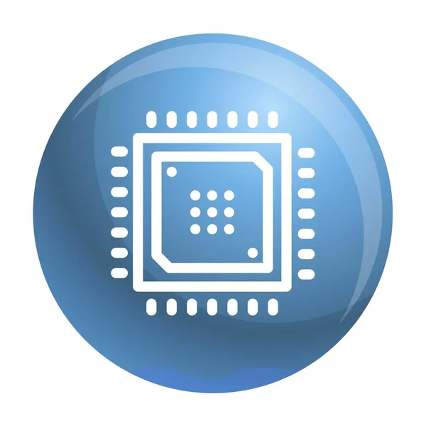 Icono de chip inteligente, estilo de esquema — Archivo Imágenes Vectoriales