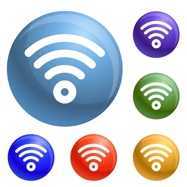 Icone wireless set vettoriale — Vettoriale Stock
