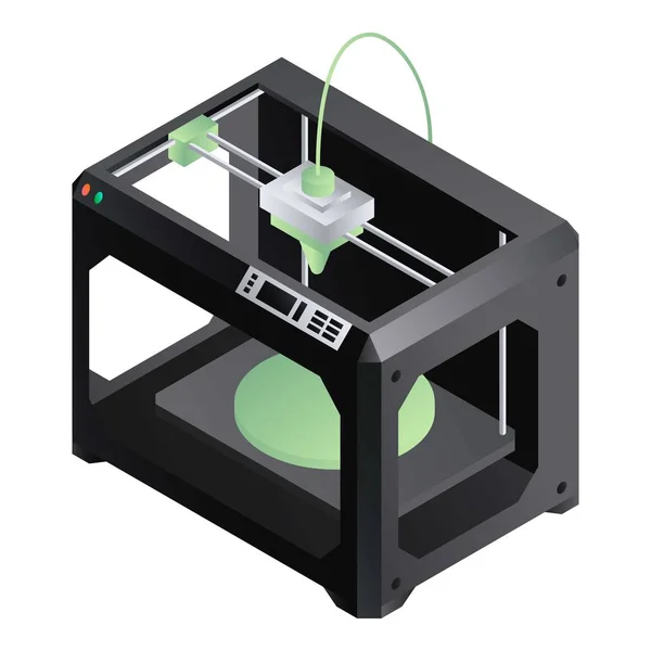 Ikona drukarki 3D, izometryczny styl — Wektor stockowy