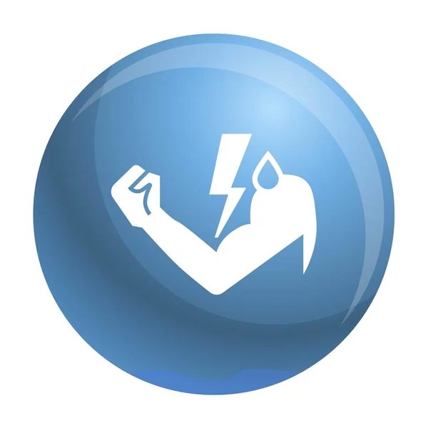 Bout pictogram voor energiebeheer hand, eenvoudige stijl — Stockvector